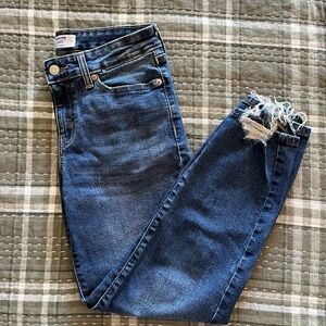 Levi's Dark Blue Distressed Skinny Jeans